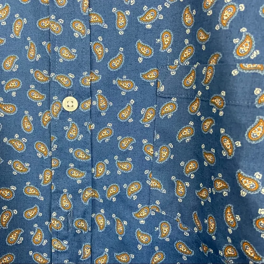 J. Crew Mercantile Flex Paisley Shirt Sz XL